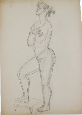 Лебедева Сарра Дмитриевна. Обнаженная стоя